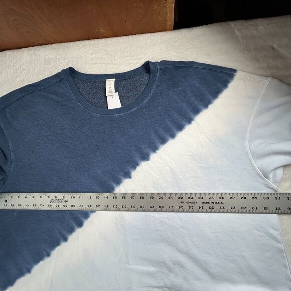 LIVI Womens Crew-Neck Sweatshirt 30/32 Blue Skyride Colorblock Pullover New - Picture 8 of 9